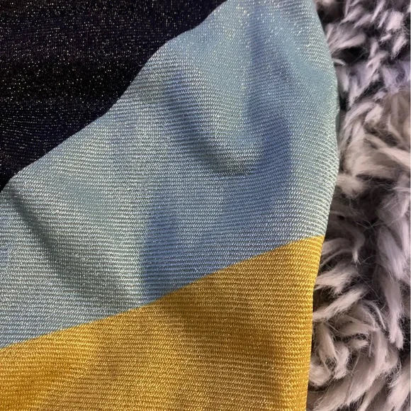 Scotch & Soda - X SMALL- Metallic one piece swimsuit Multi Color Stripe Sparkly - Picture 5 of 12